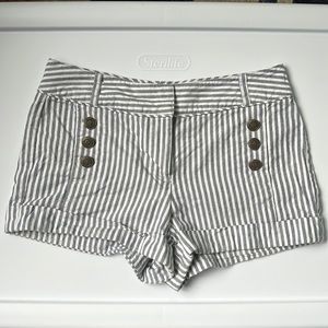 ✨3/$15 blue and white striped sailor shorts forever 21